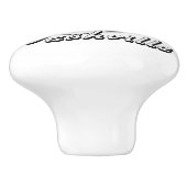 Nashville. Muziekstad Keramische Knop (Zijkant)