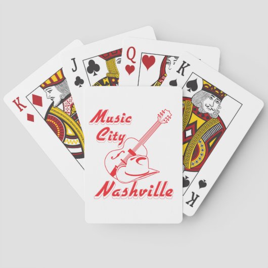 Nashville. Muziekstad Pokerkaarten (Achterkant)