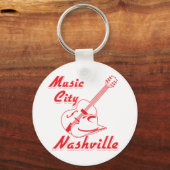 Nashville. Muziekstad Sleutelhanger (Voorkant)