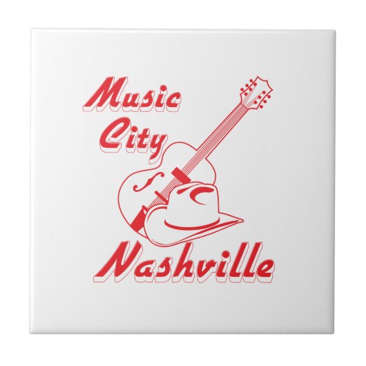 Nashville. Muziekstad Tegeltje (Voorkant)