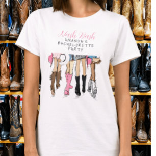 Nashville Nash Bash Bruid Bachelorette Mode T-shirt