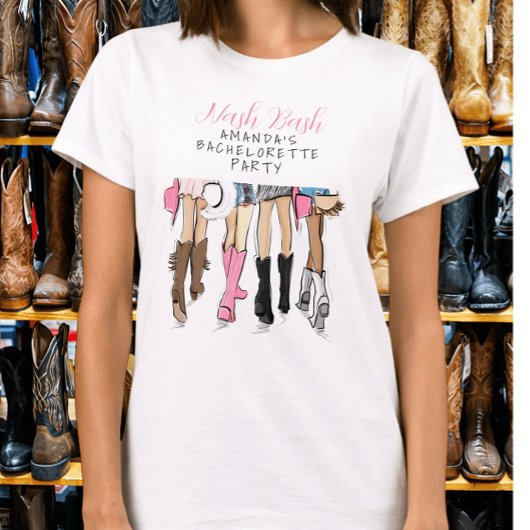 Nashville Nash Bash Bruid Bachelorette Mode  T-shirt