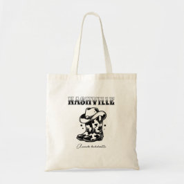 nashville nash bash cowgirl bachelorette party tote bag