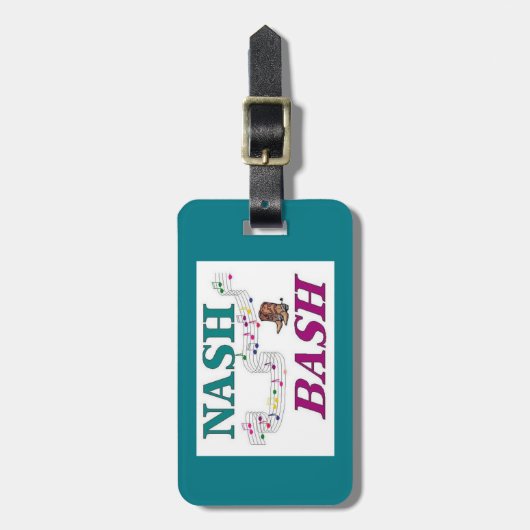 Nashville Nash Bash Music Bagagelabel (Voorkant verticaal)