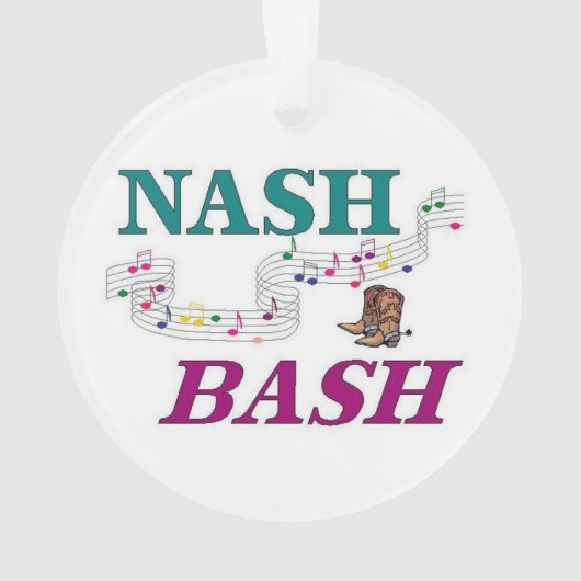 Nashville Nash Bash Music Ornament (achterkant)