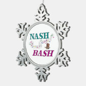 Nashville Nash Bash Music Tin Sneeuwvlok Ornament (Rechts)