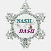 Nashville Nash Bash Music Tin Sneeuwvlok Ornament (Voorkant)