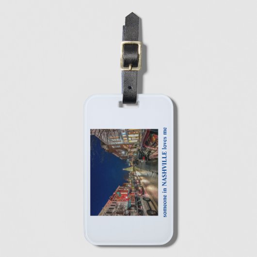 Nashville Nights Bagagelabel (Voorkant (verticaal))