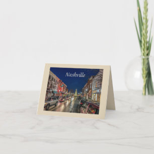 Nashville Nights Feestdagen Kaart