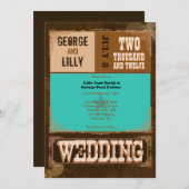 Nashville nodigt uit:  Turkoois Kaart (Voorkant / Achterkant)