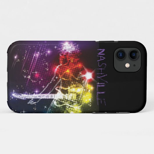 Nashville Onder De Sterren Telefoon Case-Gitarist  Case-Mate iPhone Case (Achterkant (horizontaal))