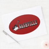 Nashville Ovale Sticker (Envelop)
