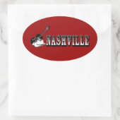 Nashville Ovale Sticker (Tas)