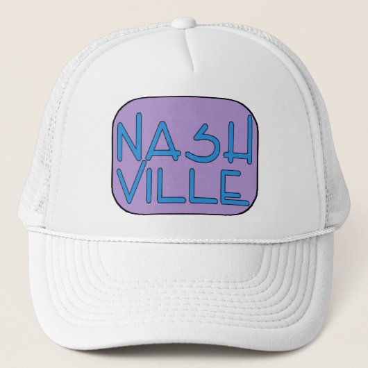 Nashville Paars Trucker Pet (Voorkant)
