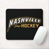 Nashville Plays Hockey Black Muismat (Met muis)