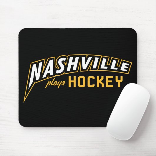 Nashville Plays Hockey Black Muismat (Met muis)