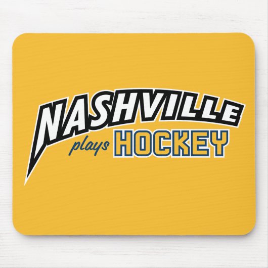 Nashville Plays Hockey Gold Muismat (Voorkant)
