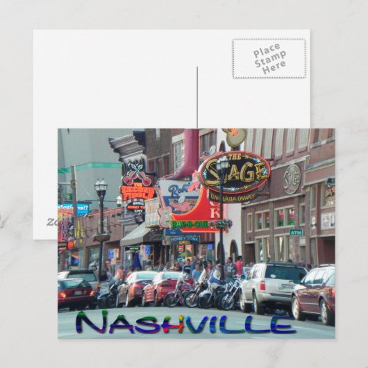 Nashville postcard briefkaart (Voorkant / Achterkant)