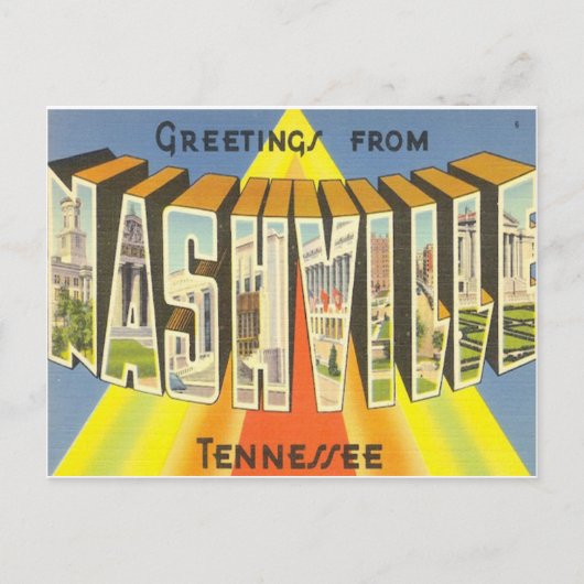 Nashville Postcard Briefkaart (Voorkant)
