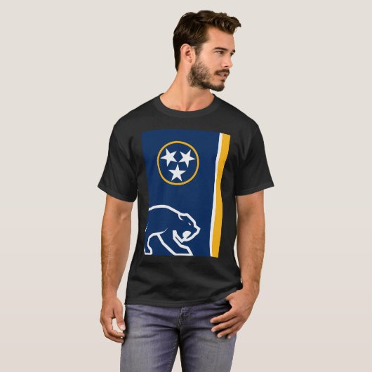 Nashville Predators Minimal Design T-shirt (Voorkant volledig)