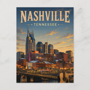 Nashville Reis Zuidelijke Ritme Briefkaart