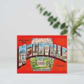 Nashville Retro Groet Ansichtkaart Briefkaart (Staand voorkant)