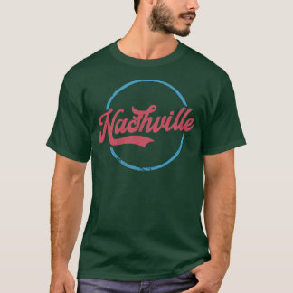 Nashville Retro Typografie Ontwerp T-shirt
