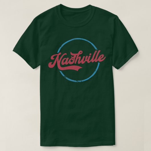 Nashville Retro Typografie Ontwerp T-shirt (Design voorkant)