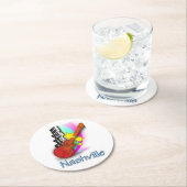 Nashville Rhythm Ronde Kartonnen Onderzetter (Insitu)