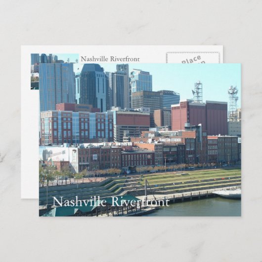 Nashville Riverfront - Nashville Riverfront Briefkaart (Voorkant / Achterkant)
