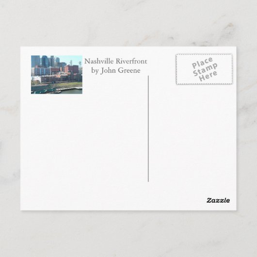 Nashville Riverfront - Nashville Riverfront Briefkaart (Achterkant)