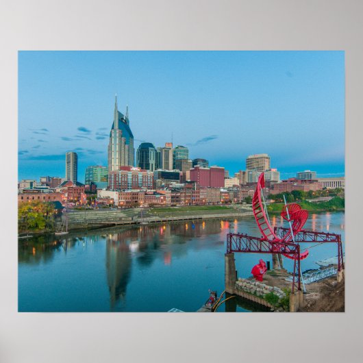 Nashville Riverfront Poster (Voorkant)