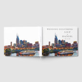Nashville Riverfront Watercolor Wedding Gastenboek (Volledig)