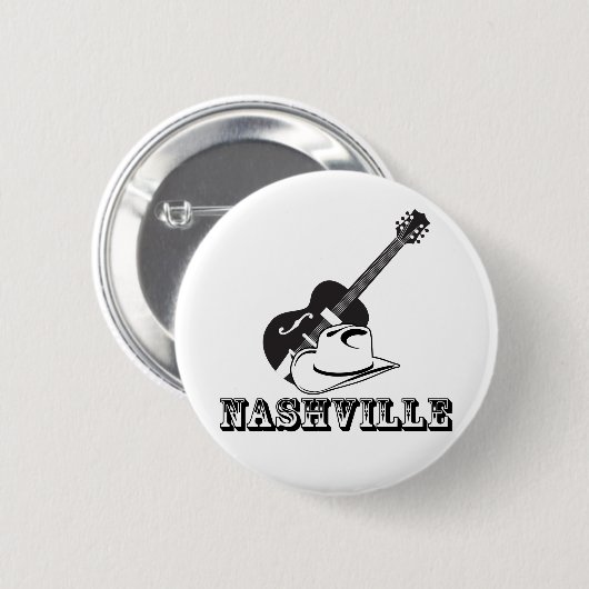 Nashville Ronde Button 5,7 Cm (Voorkant /achterkant)