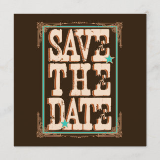 Nashville Save the Date: Turkoois Date