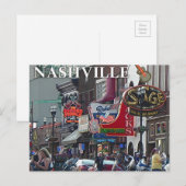 Nashville Scene _ ansichtkaart Briefkaart (Voorkant / Achterkant)