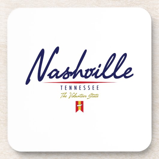 Nashville Script Drankjes Onderzetter (Voorkant)