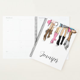 Nashville Script Mode Illustratie Cowboy Boots Planner
