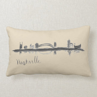 Nashville Sketched Skyline Sierkussen Kussen