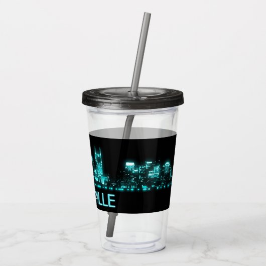 Nashville Skyline Acryl Drinkbeker (Achterkant)
