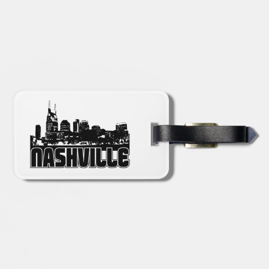 Nashville Skyline Bagagelabel (Achterkant horizontaal)