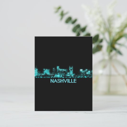 Nashville Skyline Bedankkaart (Staand voorkant)