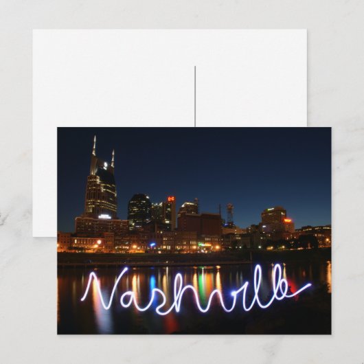 Nashville Skyline Briefkaart (Voorkant / Achterkant)
