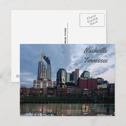Nashville Skyline Briefkaart (Voorkant / Achterkant)
