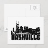 Nashville Skyline Briefkaart (Voorkant / Achterkant)