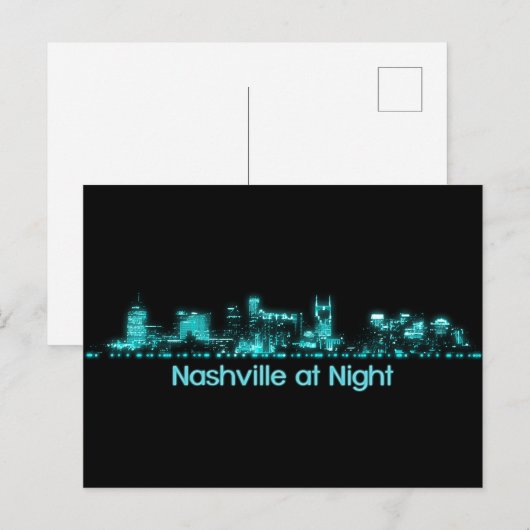Nashville Skyline Briefkaart (Voorkant / Achterkant)