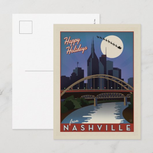 Nashville Skyline Briefkaart (Voorkant / Achterkant)