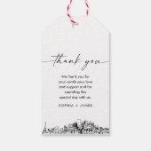 Nashville Skyline bruiloft dank u gunst tag Cadeaulabel (Achterkant)