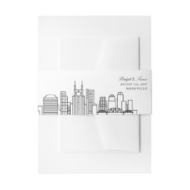 Nashville Skyline bruiloft | Uitnodigingen Wikkel