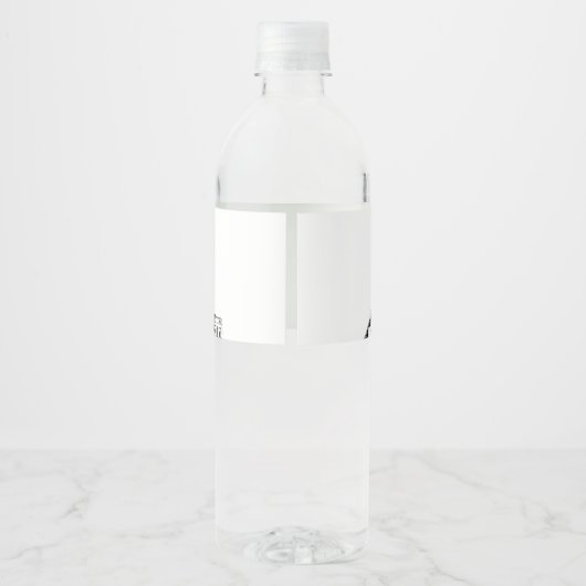 Nashville Skyline bruiloft Waterfles Etiket (Achterkant)